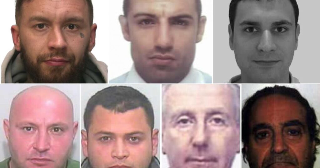 National Crime Agency’s most wanted list in London July 2025