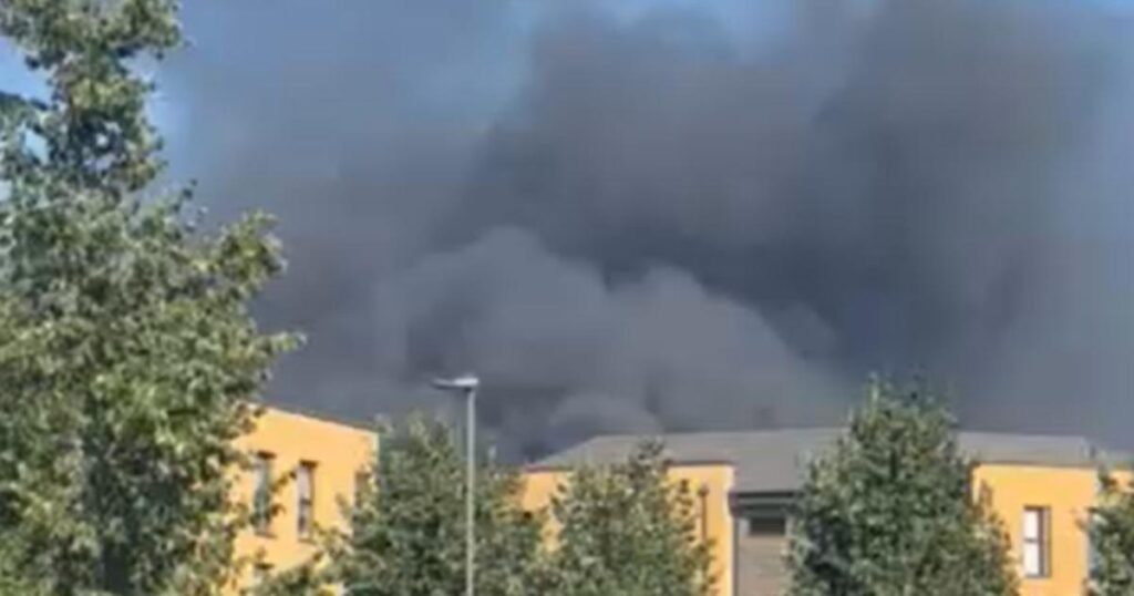 Jubilee Way Tolworth sports pavilion fire: ‘Avoid’ area