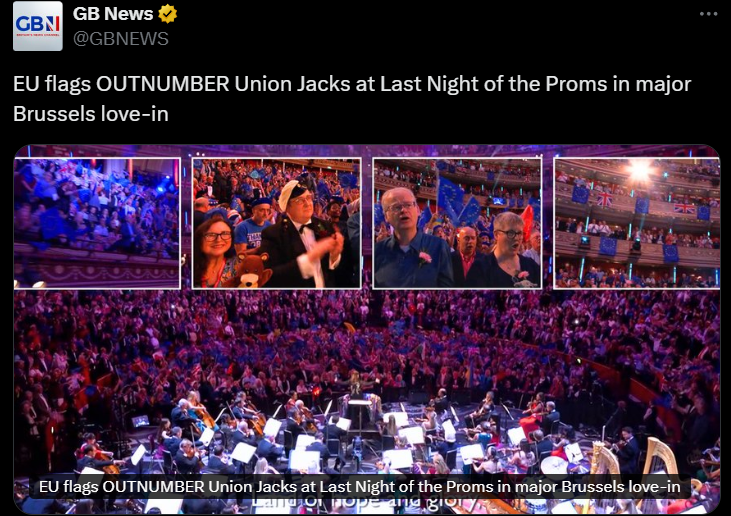 Right-wing media in meltdown over EU flags at the Proms – again!