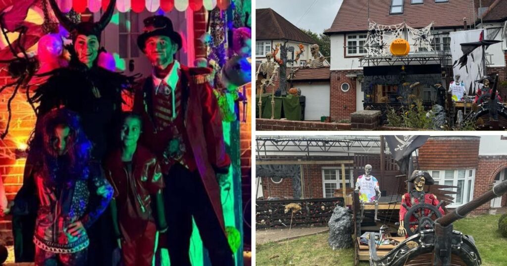 Banstead 6 Hillside hosts charity Halloween display