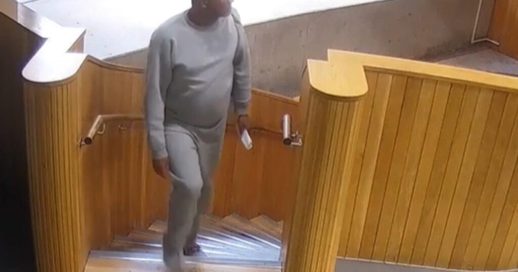 Released prisoner Kebatu in Dalston library: CCTV video