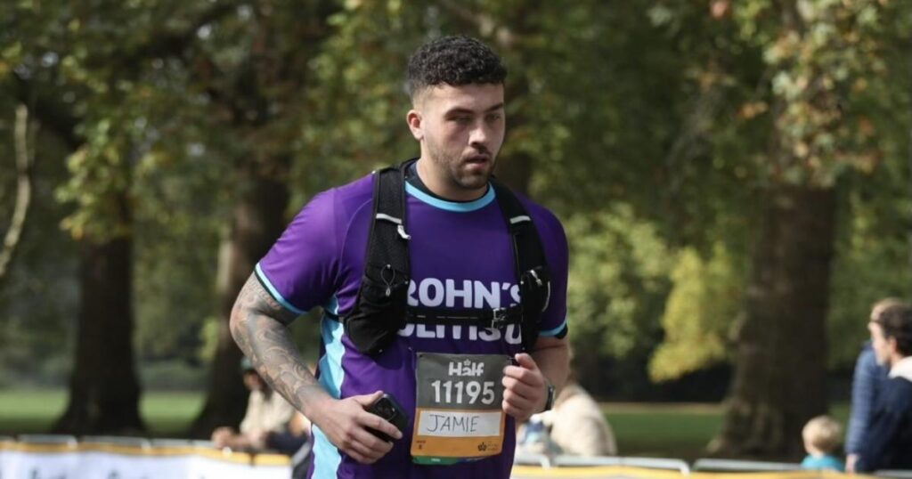 Man with incurable colitis runs half-marathon with stoma bag