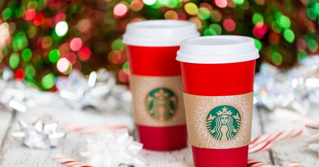 Starbucks red cups and Christmas menu release date revealed