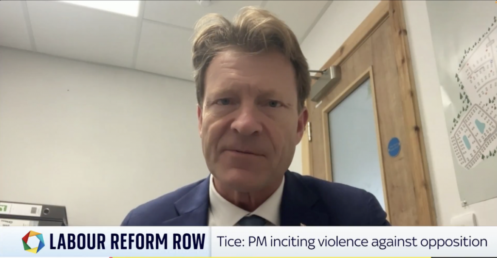 Richard Tice accuses UN of ‘lying’ about Gaza famine ignoring the fact Israel banned them from delivering aid