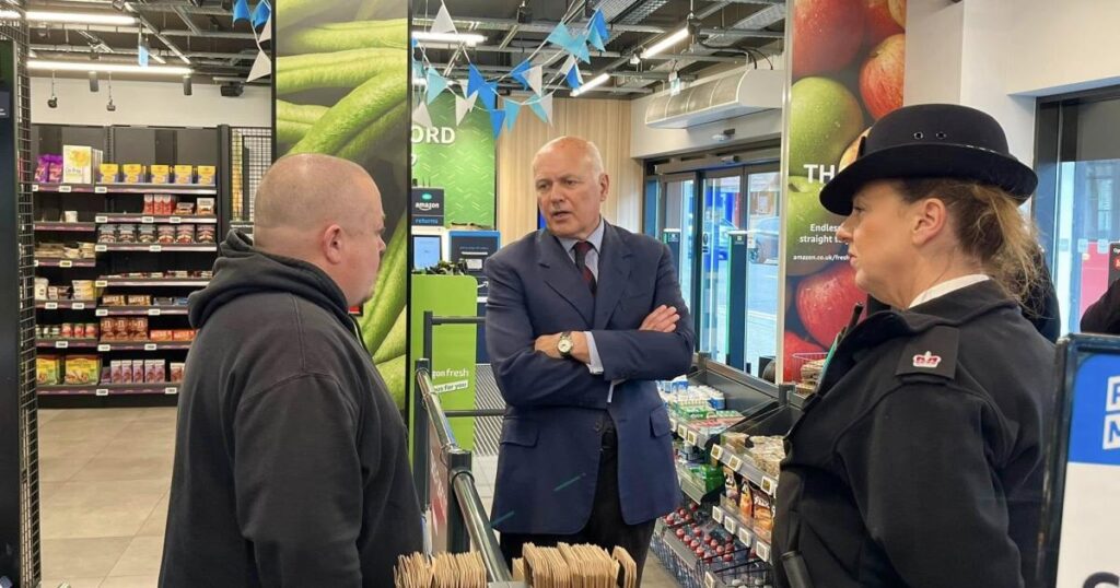 Iain Duncan Smith seeks solution to shoplifting in Chingford