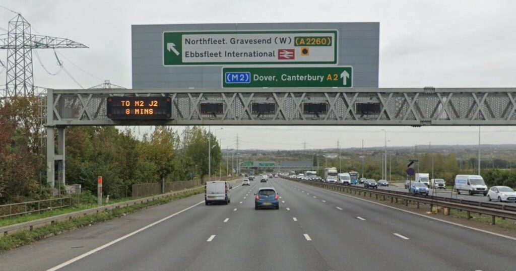 A2 Watling Street: Multiple vehicles crash