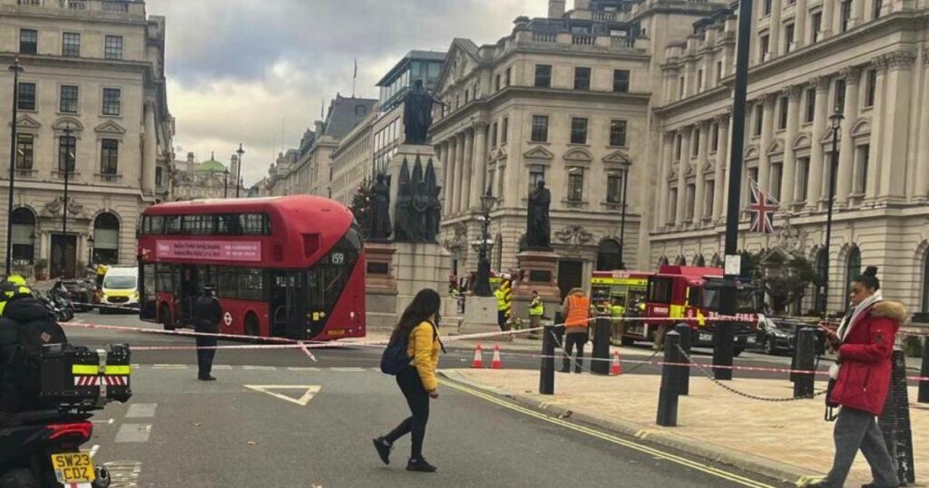 Pall Mall closed by ‘bus crash’: Injured man in hospital