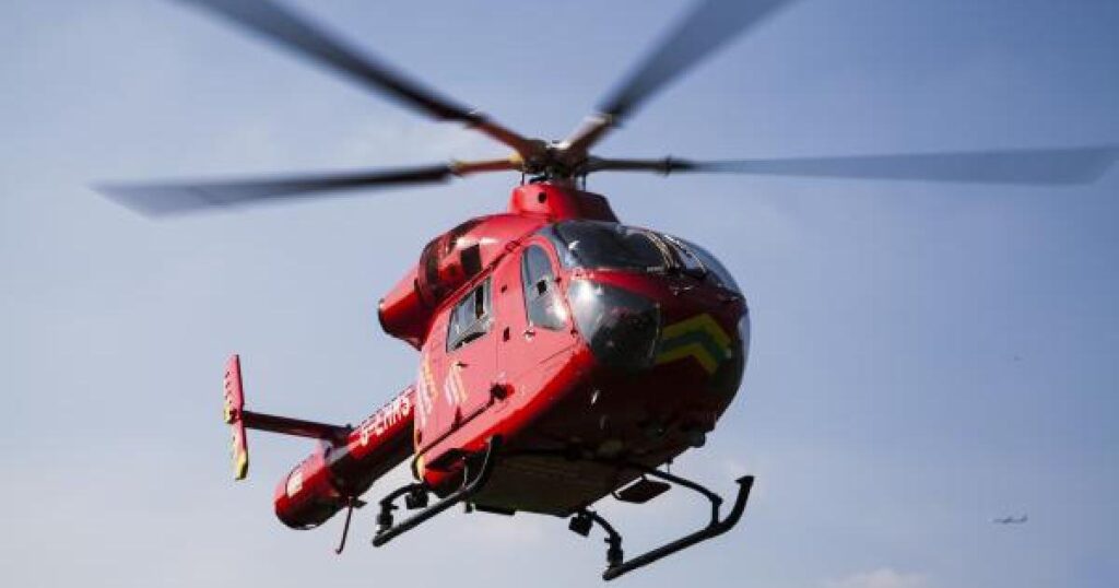 A20 closed by Sidcup crash: Air ambulance lands on road