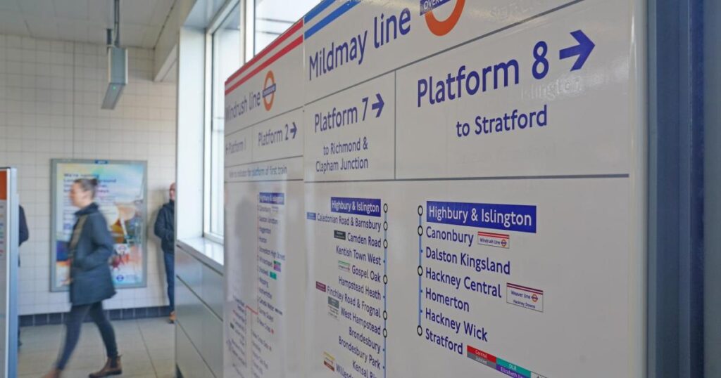 Mildmay and Windrush lines ‘severe delays’: Man arrested