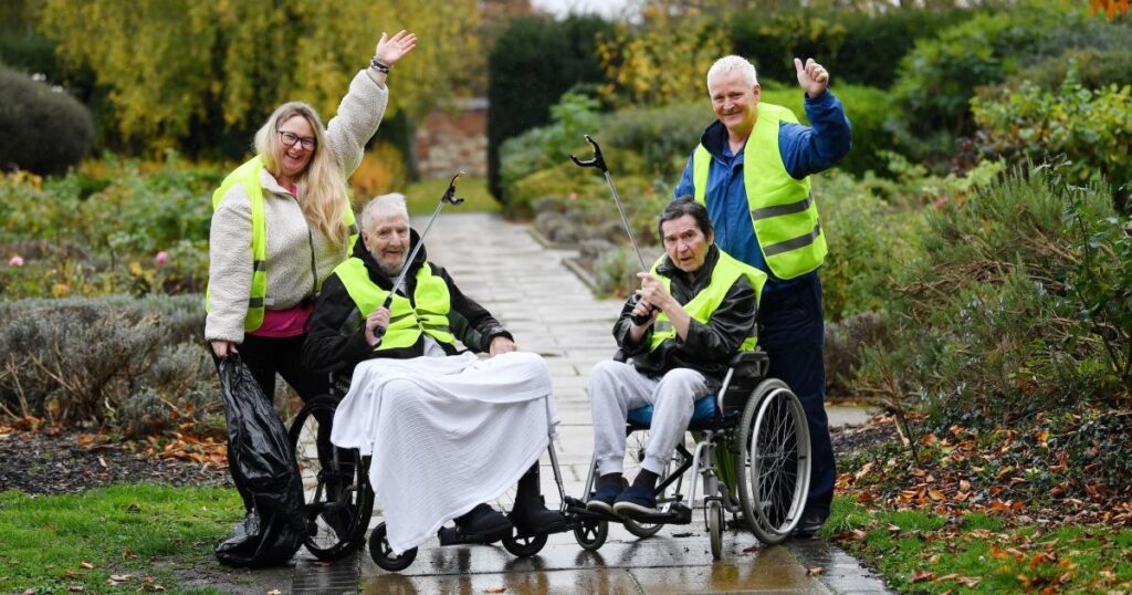 Waltham Abbey care home residents in litter-picking scheme