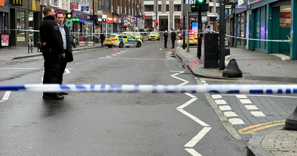 Wembley High Road closed by stabbing: Man in hospital