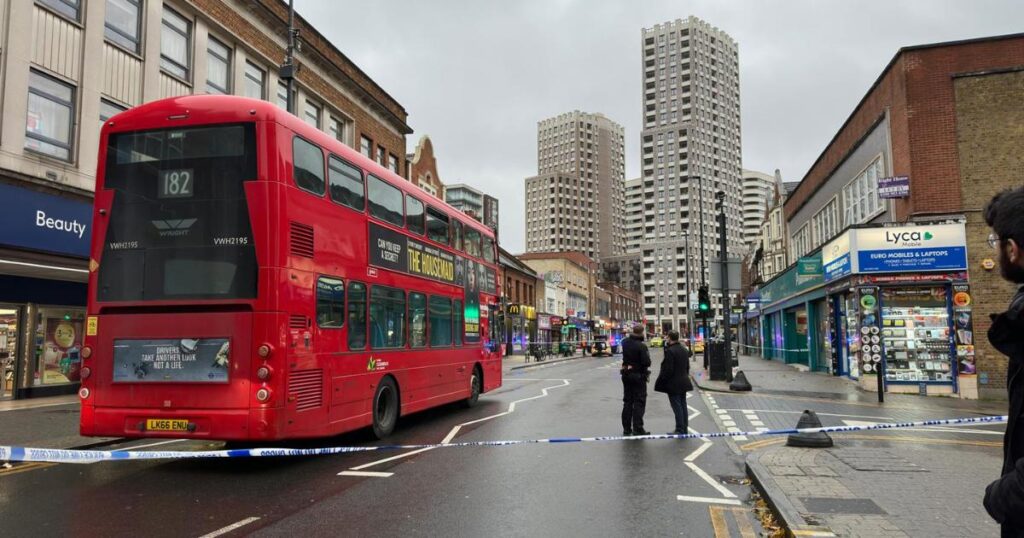 Wembley High Road closed after stabbing: Pictures from scene