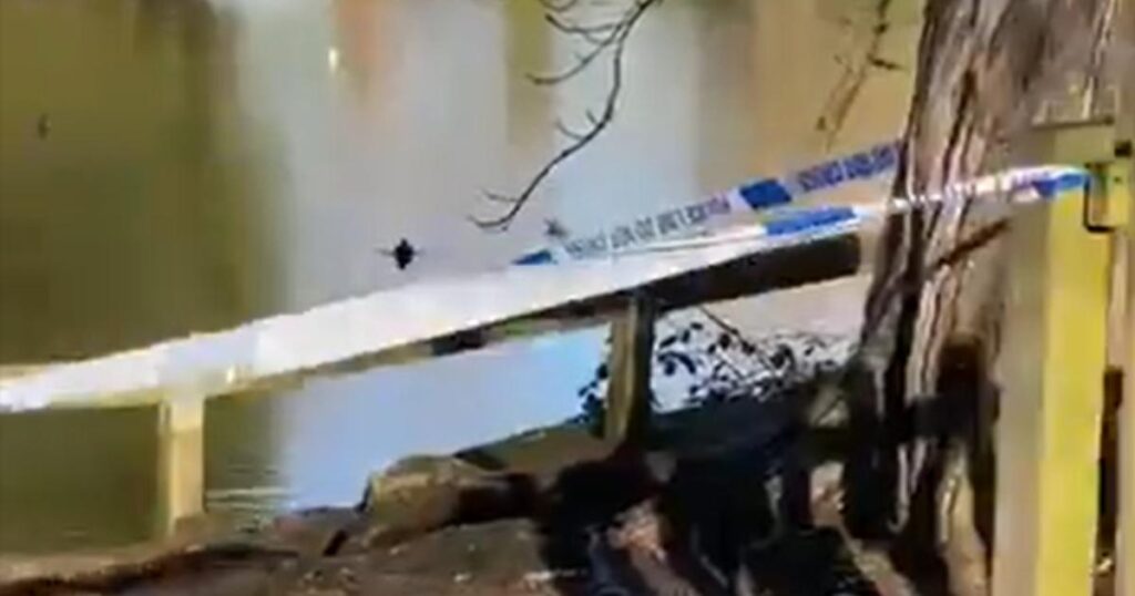 Alexandra Park police cordon after incident: Man dies