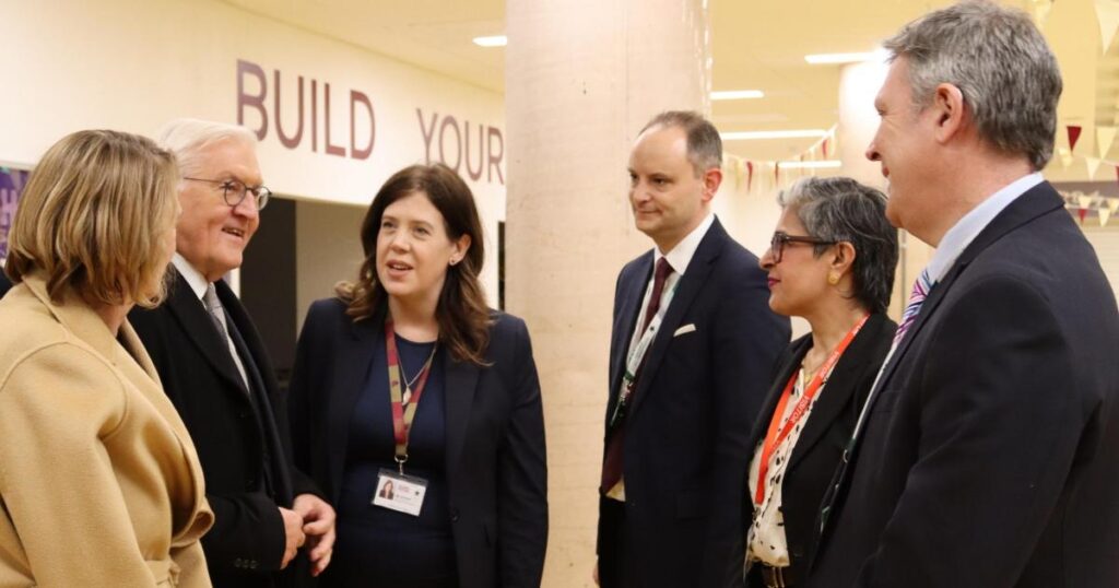 German president visits Bobby Moore Academy during state visit
