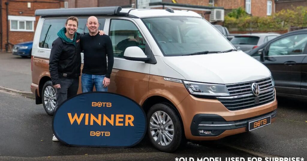 Tonbridge man wins £85k VW California Ocean camper van