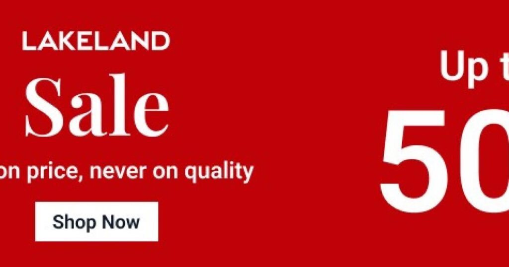 Save on price, never on quality with the Lakeland winter sale
