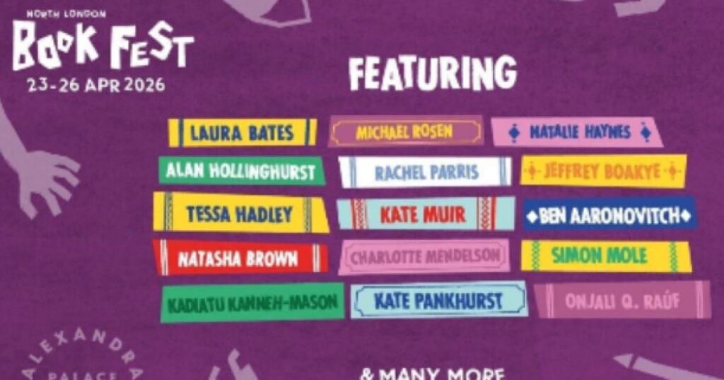 North London Book Fest to return to Alexandra Palace in 2026